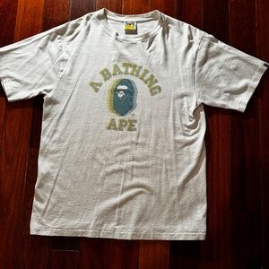 BAPE Reflector Noise by Bathing Tee White/Blue